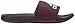 adidas Men's Adilette Comfort Slides Sandals, Maroon/White/Maroon, 13