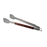 Charcoal Companion Big Head Rosewood Handle Grilling Tongs by 