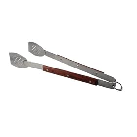 Charcoal Companion Big Head Rosewood Handle Tongs by 