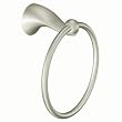 Moen DN8586BN Cabrina Towel Ring, Brushed Nickel