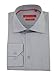 Gino Valentino Men's Modern Spread Collar Barrel Cuff Cotton Dress Shirt