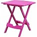 Pink Plastic Folding Side Table