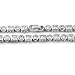Sterling Silver 6mm Princess & Round Bezel Seting CZ Bullet Chain