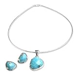 Amazonite jewelry set, 'Tantalizing Blue'