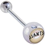 Major League Baseball Logo Barbell Tongue Ring - San Francisco Giants