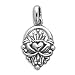 Oxidized Claddagh Pendant