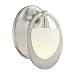 Earring Brushed Nickel Bathroom Light