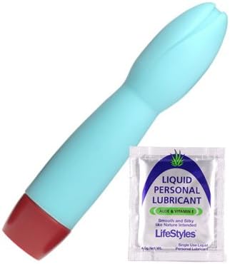 LifeStyles Lube Edition Pure Silicone Tulip Shaped 5 Function Speed Vibrator!