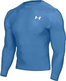 UNDER ARMOUR Heat Gear Adult Long Sleeve Tee , Blue, L