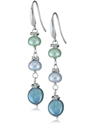 Honora "Halo" Freshwater Cultured Pearl Dangle Earrings