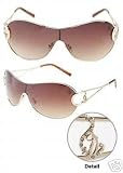 Baby Phat - Baby Phat 1021 Glossy Gold Sunglasses w/ Rhinestones: 100% Authentic