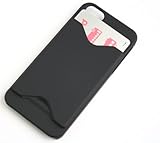 iPhone5専用　カードポケット付き　ハードケース（ブラック）　P-009-BK