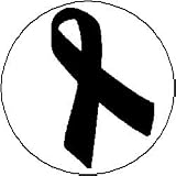 (Quantity 25) BLACK RIBBON AWARENESS Pinback Button 1.25
