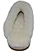 Eurow Sheepskin Women's Hardsole Scuff Slipper - Sand/White