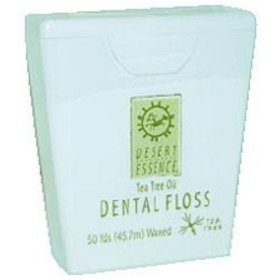 Click here to buy Dental Floss, 50 yds ( Value Multi-pack of FOUR(4) x 6 ) by Desert Essence.