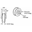 Prime Line Prod. 131972 Patio Door Roller