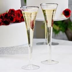 Trumpet Wedding Toasting Flutes