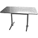 Garden / Patio Rectangular Table with Stainless Steel Top & Aluminium Rim - 120x60cm - stylish and durable furniture for your garden