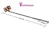 Selfiesteem Foldable Extendable Universal Selfie Stick with Built-in Remote Shutter - White and Pink