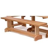 6' Western Red Cedar Wood Outdoor Patio Market Bench