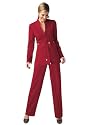 Jessica London Plus Size Ponte Stretch Knit Pantsuit