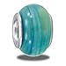 Blue/Green Swirl Genuine Foil Art Glass