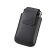 OEM Blackberry Black Synthetic Leather Swivel Holster Pouch Case with Swivel Belt Clip for Verizon Storm 9530 Thunder 9500