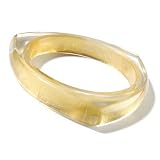 24K Foil 7.75" Slim Resin Bangle Bracelet