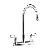 31w2Sub6NCL. SL160  American Standard 4275.551.002 Colony Soft Double Handle Kitchen Faucet with Brass Gooseneck Spout, Polished Chrome