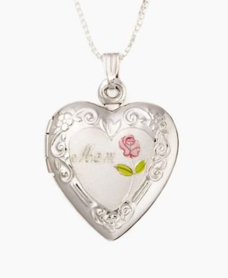Buy Sterling Silver Mom Heart Locket