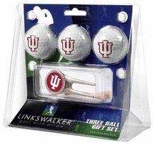 Indiana Hoosiers 3 Golf Ball Gift Pack With Cap Tool