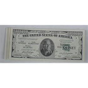 PAUL NEWMAN WHERE THE MONEY IS MILLION DOLLAR BILL