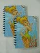 Disney Fairies stationery notebook - 2pcs Tinker Bell spiral notebooks with hard cover