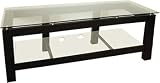 Plateau SL-2V 64 Fixed Shelf Rack Audio/Video Stand, Superior Modern Styling, Quality wood construction in a rich black satin finish, High quality safety glass shelves with polished edges, 4 Video unit sizes (26  64), Matching Audio unit & tables and mirror