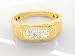 0.50 Carat Princess Diamond Gents Ring in 18ct Solid Yellow Gold
