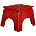 B&R Plastics 101-6R-RED EZ Foldz Step Stool