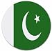Pakistan Flag Round Mouse Pad