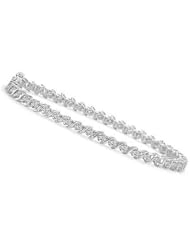 2 ct. tw. White Gold S-Link Diamond Tennis Bracelet
