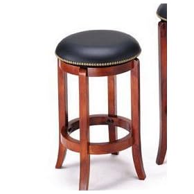 ACME Swivel Bar Stool, 24-Inch Height, Cherry by ACME