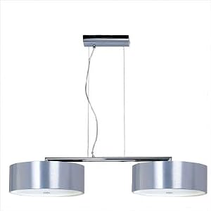 ET2 Percussion E22702-77 Drum (16H x 8W) Pool Table 2-LT 80w Pendant in Chrome and Brushed... by ET2 Lighting