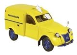 Citroen 2CV Fourgonette Michelin Tires Diecast Car Model 1/18 Yellow Norev