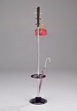 Metal Wood Coat Rack Hat Stand with Umbrella Holder