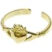 Jewelry : Solid 14KT Yellow Gold CLADDAGH Toe Ring