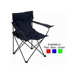 2 x Folding Canvass Camping / Fishing Chair available in black, green & blue colours