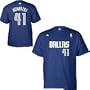 Adidas Dallas Mavericks Dirk Nowitzki Game Time T-Shirt Extra Large