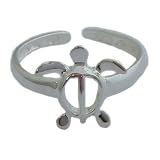 Hawaiian Jewelry Sterling Silver Honu Turtle Toe Ring