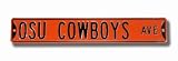 OKLAHOMA STATE COWBOYS OSU COWBOYS AVE Orange AUTHENTIC METAL STREET SIGN (6 X 36)