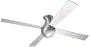 Modern Fan BAL-HUG-BA 52" Ball Contemporary Energy Star DAMP Outdoor Flush Aluminum Ceiling Fan