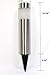 4-Pack , Garden Solar Bollard Light with White LED -Stainless Steel