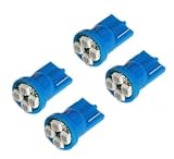 Cutequeen LED Car Lights Bulb Blue T10 3528 4-SMD 194 168 (pack of 4)